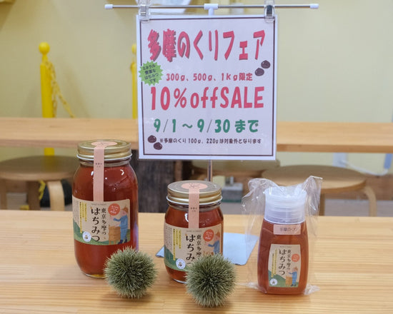 ＼ミュージアム限定　多摩のくりはちみつフェア開催／